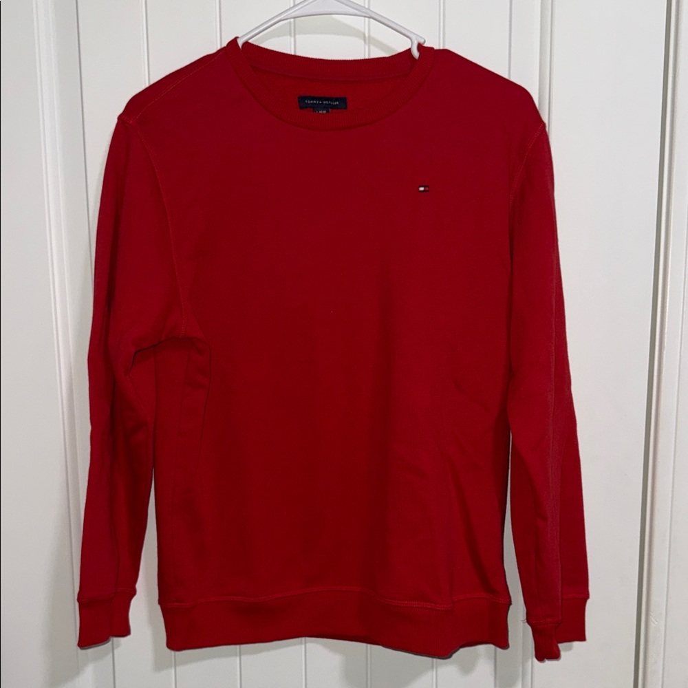 Tommy Hilfiger Bright Red Pullover Sweatshirt